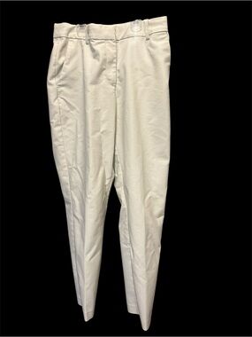 H&M Women's Ankle Slacks Size 8 Light Khaki Beige Cropped Dress Pants Workwear